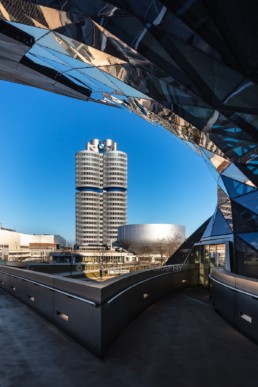 Architecture photography: BMW Museum Munich, BMW Tower four-cylinder | 6029 | © Effinger