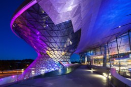 Architekturfotografie: BMW Welt München Helix bei Nacht | 4842 | © Effinger