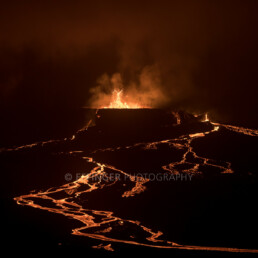 Luftaufnahme Drohnenaufnahme: Vulkanausbruch Fagradalsfjal 2021, Island | #7172 | © Effinger