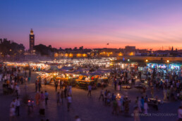 Djemaa el Fna und Koutoubia-Moschee, Marrakesch, Marokko | 7221 | Copyright Effinger
